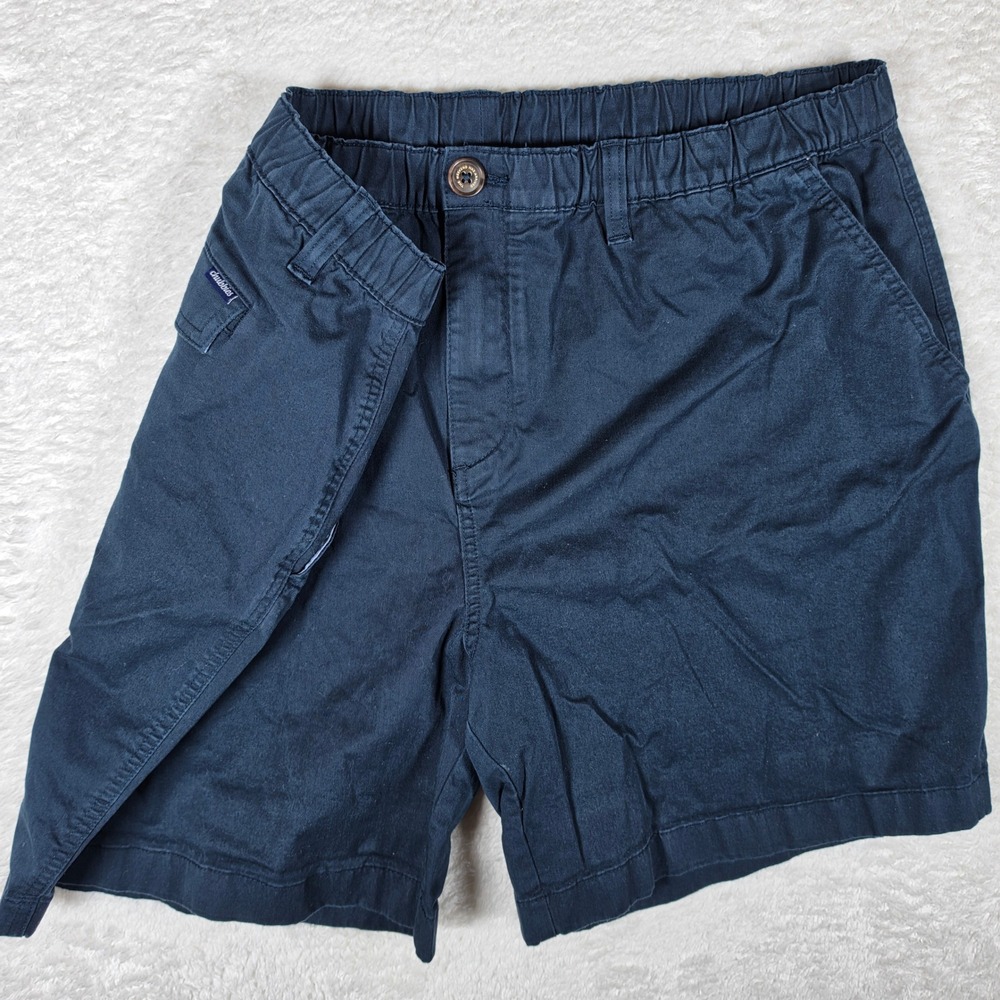 Chubbies Elastic Waist Mens XXL Navy Blue Stretch Casual Chino Shorts SP25